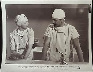 Image du vendeur pour Wife, Doctor and Nurse 8 X 10 Still 1937 Loretta Young, Warner Baxter mis en vente par AcornBooksNH