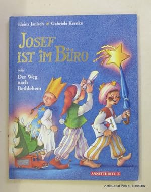 Josef ist im Büro oder Der Weg nach Bethlehem. Wien, Betz, 1998. 4to. Durchgängig farbig illustri...