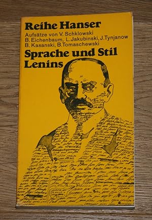 Sprache und Stil Lenins. Reihe Hanser 47.