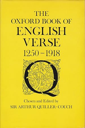 The Oxford Book of English Verse 1250-1918