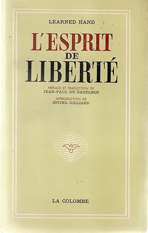 Bild des Verkufers fr L'esprit de libert zum Verkauf von Librairie Franoise Causse