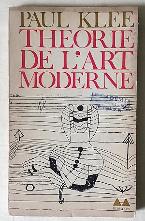 Immagine del venditore per Theorie de L'Art Moderne. venduto da Monkey House Books