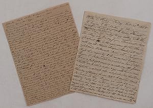 Cleather, William H., Captain? 1st Ceylon Regiment (1783-1820). Two Extensive Autograph Letters S...