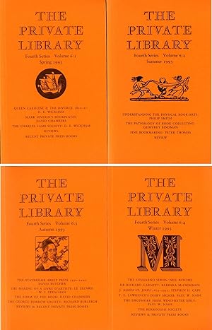 The private library. Quarterly Journal of the Private Libraries Association. Fourth series, Volum...