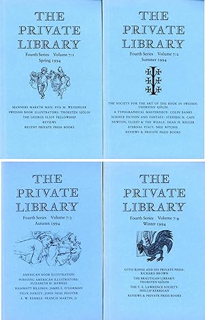 The private library. Quarterly Journal of the Private Libraries Association Fourth series, Fourth...