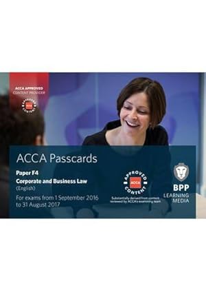 Bild des Verkufers fr ACCA F4 Corporate and Business Law (English): Passcards zum Verkauf von WeBuyBooks