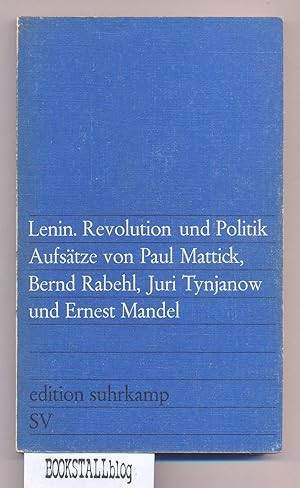 Seller image for Lenin. Revolution und Politik : Aufsatze von for sale by BOOKSTALLblog