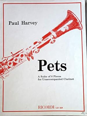Bild des Verkufers fr Pets. A suite of 8 pieces for unaccompanied clarinet zum Verkauf von WeBuyBooks