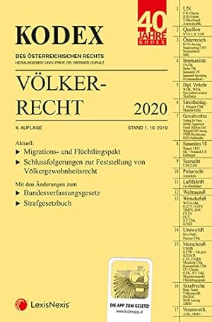 Seller image for KODEX Vlkerrecht 2020 for sale by WeBuyBooks
