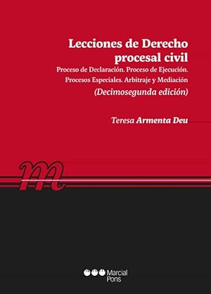 Imagen del vendedor de Lecciones de derecho procesal civil a la venta por LIBRERA OESTE