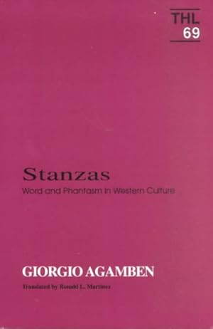 Imagen del vendedor de Stanzas : Word and Phantasm in Western Culture a la venta por GreatBookPricesUK