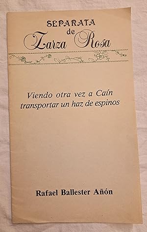 Imagen del vendedor de Viendo otra vez a Can transportar un haz de espinas. a la venta por Aaromadelibros