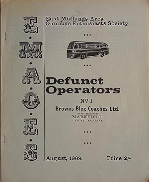 Defunct Operators - No. 1: Browns Blue Coaches Ltd