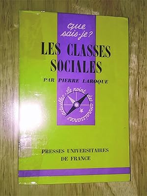 Seller image for Les classes sociales. 2e dition for sale by Livresse