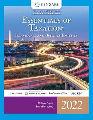Seller image for South-Western Federal Taxation 2022 : Essentials of Taxation: Individuals and Business Entities for sale by GreatBookPricesUK