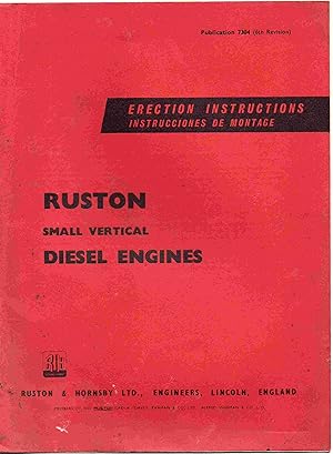 Erection Instructions Instrucciones De Montage Ruston Small Vertical Diesel Engines. Publication ...