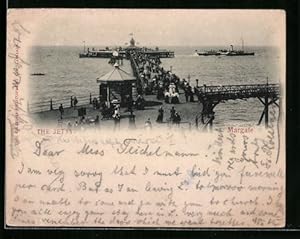 Seller image for Postcard Margate, The Jetty, Passanten auf der Seebrücke for sale by Bartko-Reher