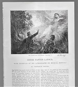 Imagen del vendedor de Henri Fantin-Latour With Examples Of His Lithographs On Musical Motives a la venta por Legacy Books II