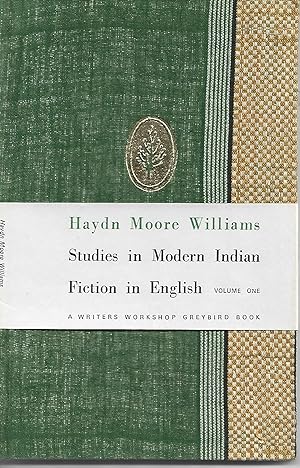 STUDIES IN MODERN INDIAN FICTION IN ENGLISH, Volume 1
