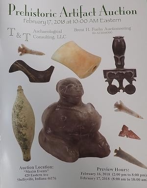 Image du vendeur pour Prehistoric Artifact Auction : February 17, 2018 ; Shelbyville, Indiana (Catalog) mis en vente par Weekly Reader