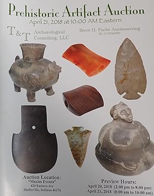 Image du vendeur pour Prehistoric Artifact Auction : April 21, 2018 ; Shelbyville, Indiana (Catalog) mis en vente par Weekly Reader