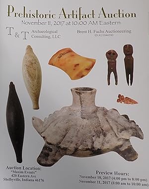 Image du vendeur pour Prehistoric Artifact Auction : November 11, 2017 ; Shelbyville, Indiana (Catalog) mis en vente par Weekly Reader