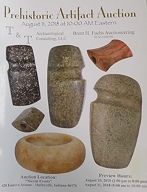 Image du vendeur pour Prehistoric Artifact Auction : August 11, 2018 ; Shelbyville, Indiana (Catalog) mis en vente par Weekly Reader