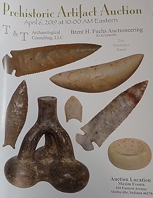 Image du vendeur pour Prehistoric Artifact Auction : April 6, 2019 ; Shelbyville, Indiana (Catalog) mis en vente par Weekly Reader