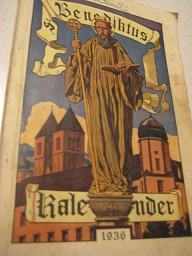 St. Benediktus Kalender 1936