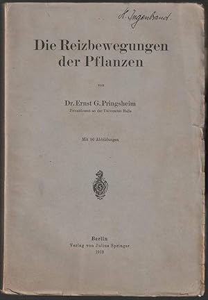 Imagen del vendedor de Die Reizbewegungen der Pflanzen. Mit 96 Abbildungen. a la venta por Antiquariat Dennis R. Plummer