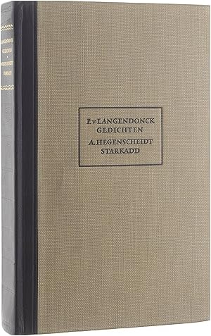 Immagine del venditore per Prosper van Langendonck, Gedichten; en Starkadd, drama van Alfr. Hegenscheidt. (Verzorgd door Maurice Gilliams en Dr. M. Rutten.) [With a portrait of P. van Langendonck.]. venduto da Untje.com