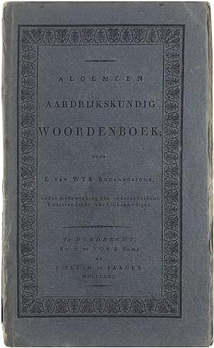 Bild des Verkufers fr Algemeen Aardrijkskundig Woordenboek A-B zum Verkauf von Untje.com