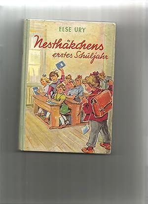 Bild des Verkufers fr Nesthkchens erstes Schuljahr. Eine Geschichte fr kleine Mdchen. Neu bearbeitet von Maria Schlatter. zum Verkauf von Sigrid Rhle