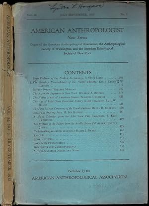 Bild des Verkufers fr The Kinship Nomenclature of the Pueblo Indians in American Anthropologist Volume 34 Number 3 zum Verkauf von The Book Collector, Inc. ABAA, ILAB