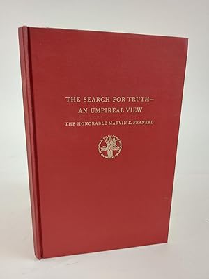 THE SEARH FOR TRUTH - AN UMPIREAL VIEW [INSCRIBED]