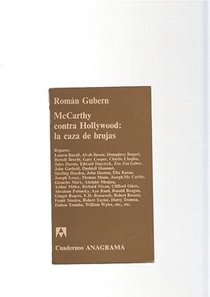 Seller image for McCarthy contra Hollywood: La caza de brujas for sale by El Boletin