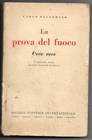 Immagine del venditore per La prova del fuoco - Cose vere venduto da Sergio Trippini