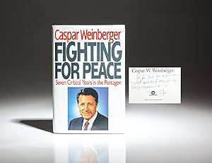 Bild des Verkufers fr Fighting for Peace; Seven Critical Years in the Pentagon zum Verkauf von The First Edition Rare Books, LLC