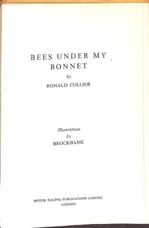 Bild des Verkufers fr Bees Under My Bonnet zum Verkauf von WeBuyBooks