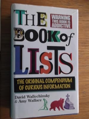 Immagine del venditore per The Book Of Lists: The Original Compendium Of Curious Information venduto da WeBuyBooks
