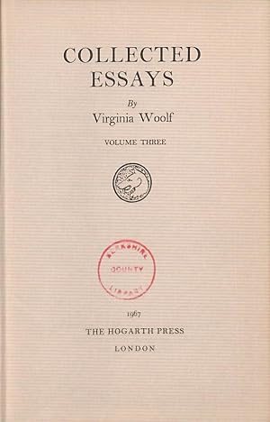 Seller image for COLLECTED ESSAYS Volume Three for sale by WeBuyBooks