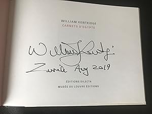 Seller image for William Kentridge: Carnets D'Egypte - signed! (English) for sale by Antiquariat UEBUE