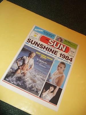 Seller image for Sunshine Calendar 1984 / The ( Toronto ) Sun ( Sunshine Girls ) (with Large Fold-out Poster of Cherie ( Currie ), Miss Nude World ) for sale by Leonard Shoup