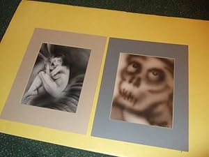 Bild des Verkufers fr Original Art / Photo Images By Derek Grime - 2 Pieces ( One is a Skeletal Face / Other is an Alien Woman ) zum Verkauf von Leonard Shoup