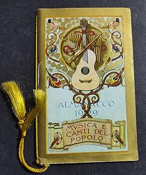 Calendario/Calendarietto Pubblicitario - Musica e Canti del Popolo - 1929