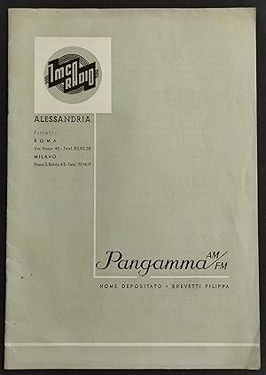 Opuscolo Pangamma AM/FM - Imca Radio - Catalogo