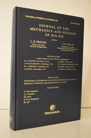 Seller image for Journal of Mechanics & Physics of Solids Vol.46 Number 10 for sale by Lavendier Books