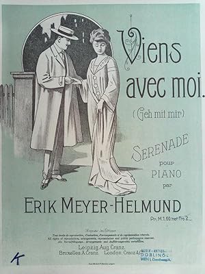 Immagine del venditore per Viens avec moi (Geh mit mir). Serenade pour Piano. venduto da Musikantiquariat Bernd Katzbichler