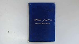 Bild des Verkufers fr Short Poems zum Verkauf von Goldstone Rare Books