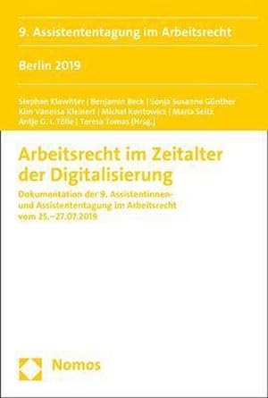 Immagine del venditore per Arbeitsrecht im Zeitalter der Digitalisierung venduto da BuchWeltWeit Ludwig Meier e.K.